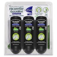 Nicorette Quit Smoking QuickMist SmartTrack Nicotine Mouth Spray Freshmint Triple Pack