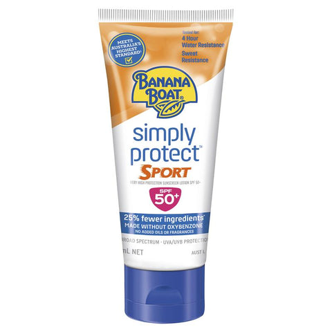 Banana Boat SPF 50+ Simply Protect Sport Lotion 100ml