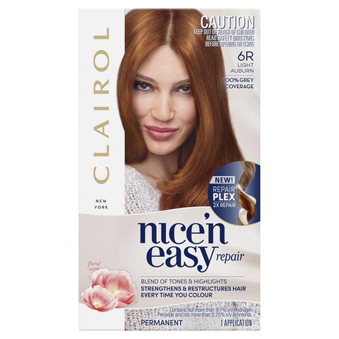 Clairol Nice N Easy Repair 6R Light Auburn Hair Colour