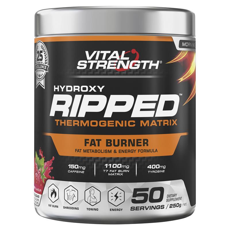 VitalStrength Ripped Thermo Stack Raspberry 250g