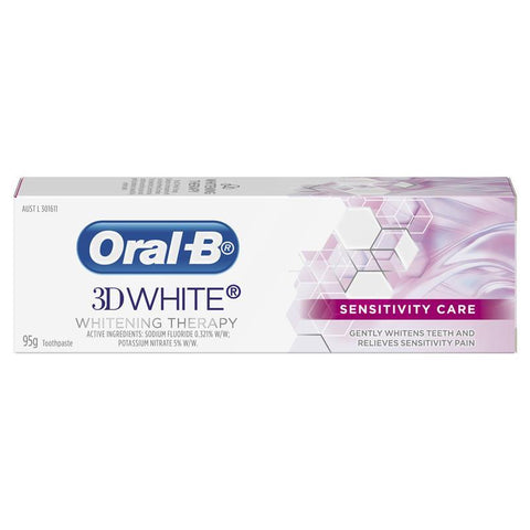 Oral B 3D White Whitening Therapy Sensitivity Care Toothpaste 95g