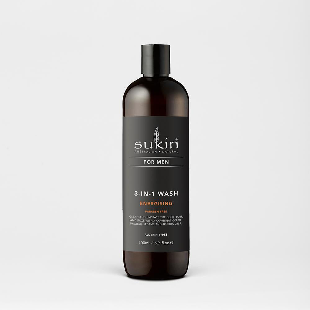 Sukin For Men 3-In-1 Wash Energising 500mL