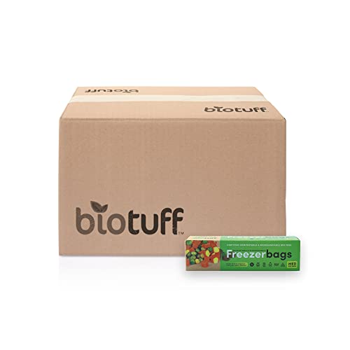 BIOTUFF Compostable Freezer Bags Medium Bags - 4L 25