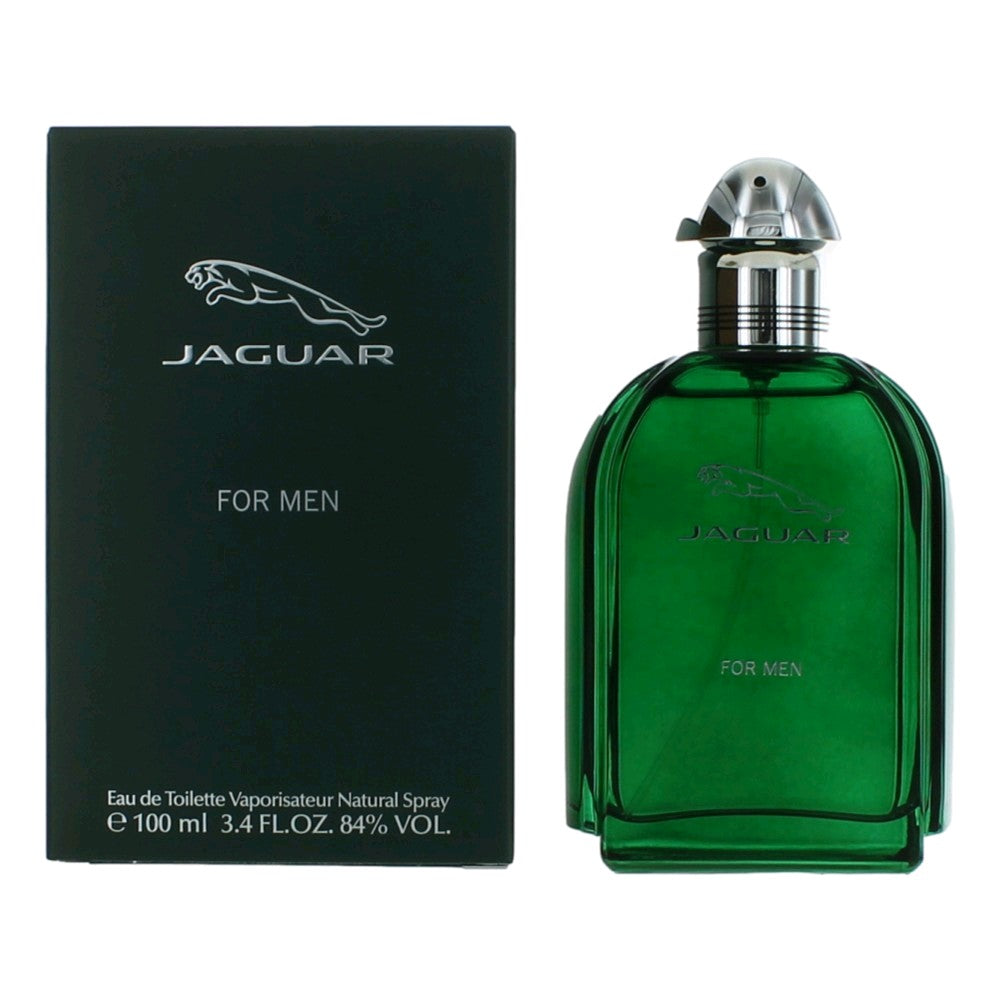 Jaguar For Men Eau de Toilette, Cologne for Men, 3.4 Oz - 100ML