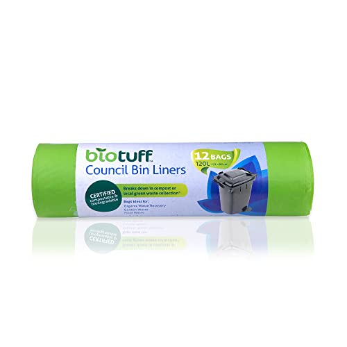 BIOTUFF Council Bin Liners Large Bags - 240L 12