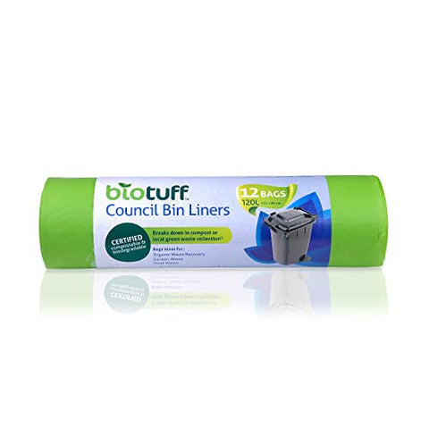 BIOTUFF Council Bin Liners Large Bags - 240L 12