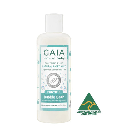 Gaia Natural Baby Bubble Bath Funtime 250ml