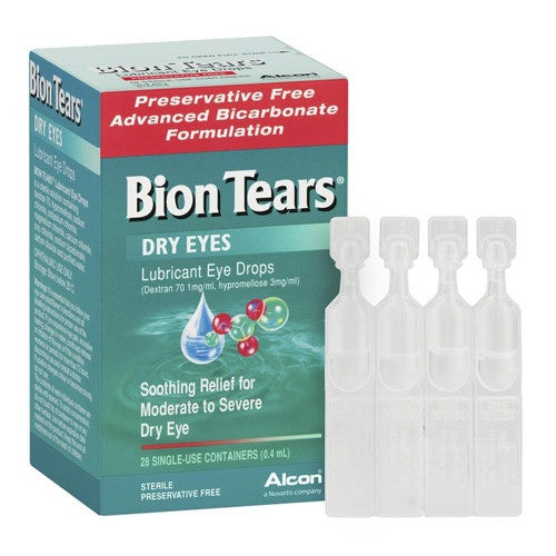 Bion Tears Lubricant Eye Drops 0.4ml x 28 Vials