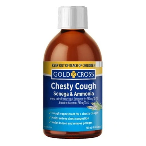 Gold Cross Chesty Cough Senega & Ammonia 500ml