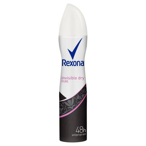 Rexona Antiperspirant Womens Invisible Pure 48Hour 250mL