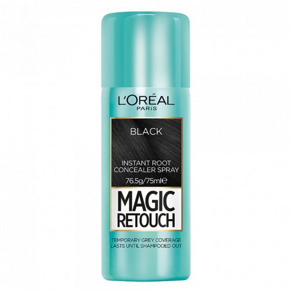 L'Oreal Magic Retouch Hair Spray Black 75mL