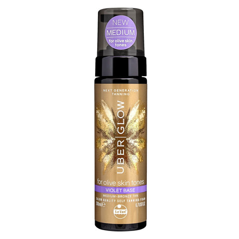 LE TAN Uber Glow Foamed Oil Self Tanning Foam - Violet Base 200 mL