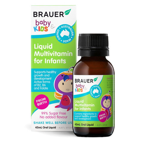 Brauer Baby & Kids Liquid Multivitamin for Infants 45ml