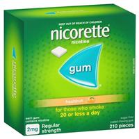 Nicorette Quit Smoking Regular Strength Nicotine Gum Freshfruit 210 Pack