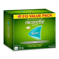 Nicorette Gum 2mg Classic 315 Pieces Exclusive Size