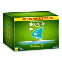 Nicorette Gum 4mg Icy Mint 315 Pieces Exclusive Size