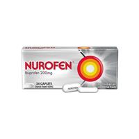 Nurofen Ibuprofen Caplets Pain Relief 200mg 24 Pack