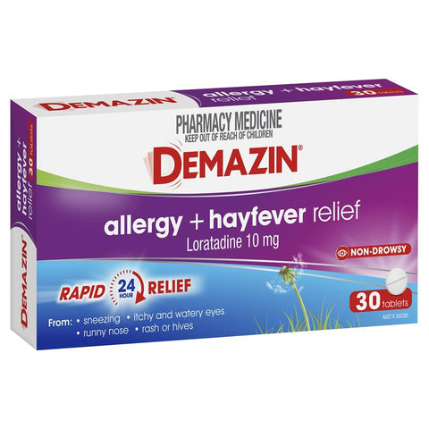 Demazin Allergy + Hayfever Relief Non-Drowsy 30 Tablets