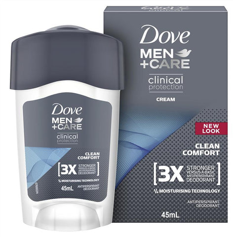 Dove for Men Clinical Protection Antiperspirant Deodorant Clean Comfort 45ml