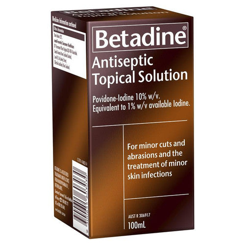 Betadine Antiseptic Topical Solution Liquid 100ml