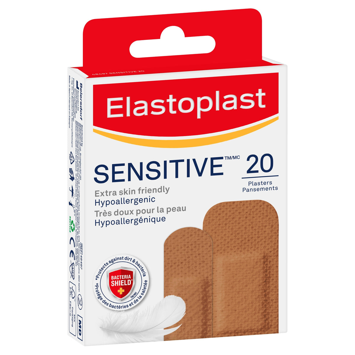 Elastoplast Sensitive Skin Tone Plasters 20PK Medium