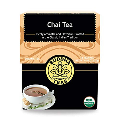 BUDDHA TEAS Organic Tea Bags Chai Tea 18