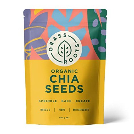 GRASS ROOTS Organic Chia Seeds 900g