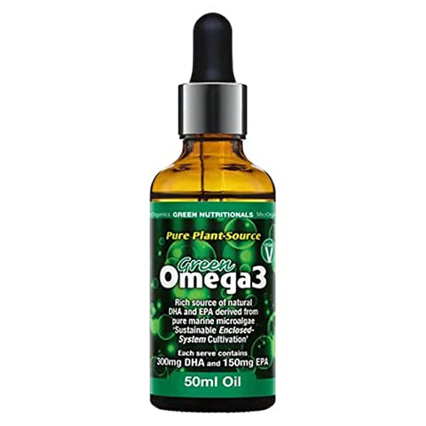 GREEN NUTRITIONALS Green Omega3 Vegan Drops (300mg DHA+150mg EPA) 50ml