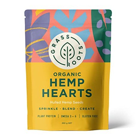 GRASS ROOTS Organic Hemp Hearts Hulled Hemp Seeds 250g