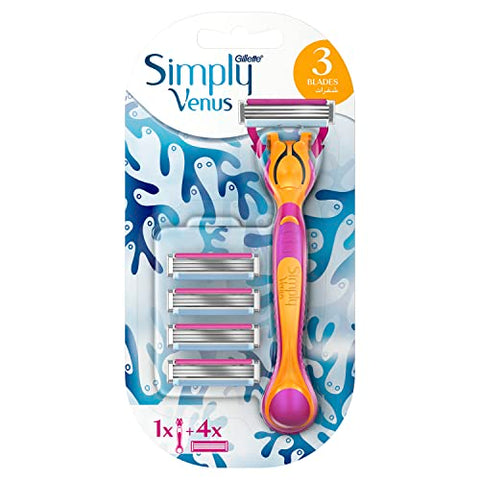 Gillette Venus Simply Women's Razor Handle and Blade Refill