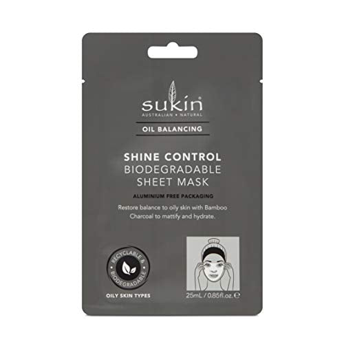 Sukin Oil Balancing Shine Control Biodegradable Sheet Mask 25mL