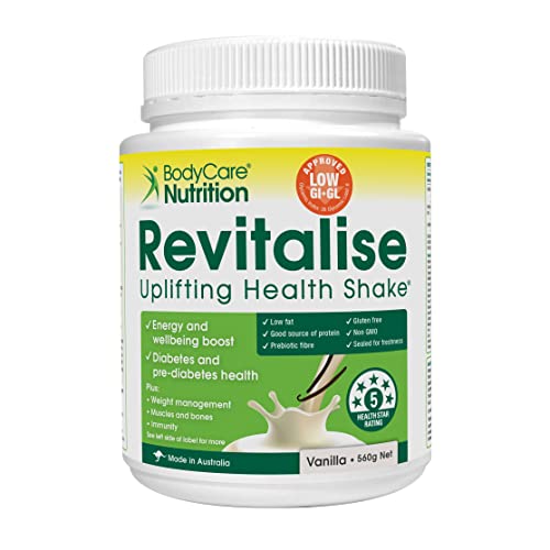 BodyCare Nutrition Revitalise Uplifting Health Shake Vanilla Flavour 560g