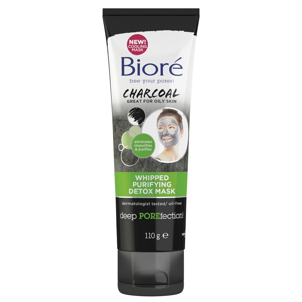 BIORE Charcoal Whipped Purifying Detox Mask 110g