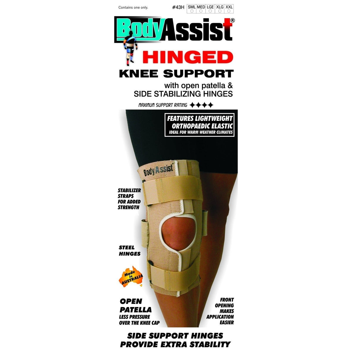 BA ELASTIC HINGED KNEE SUPPORT