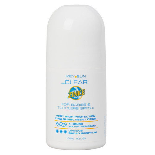 Key Sun Clear Zinke Babies & Toddler SPF50 Roll On 100ml