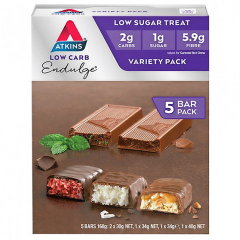 Atkins Endulge Bars Variety 5 Pack (BEST BEFORE 06 JULY 2023)