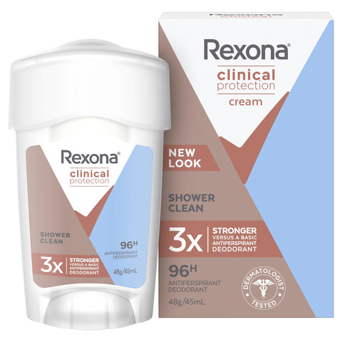 Rexona for Women Clinical Protection Antiperspirant Deodorant Shower Clean 45ml