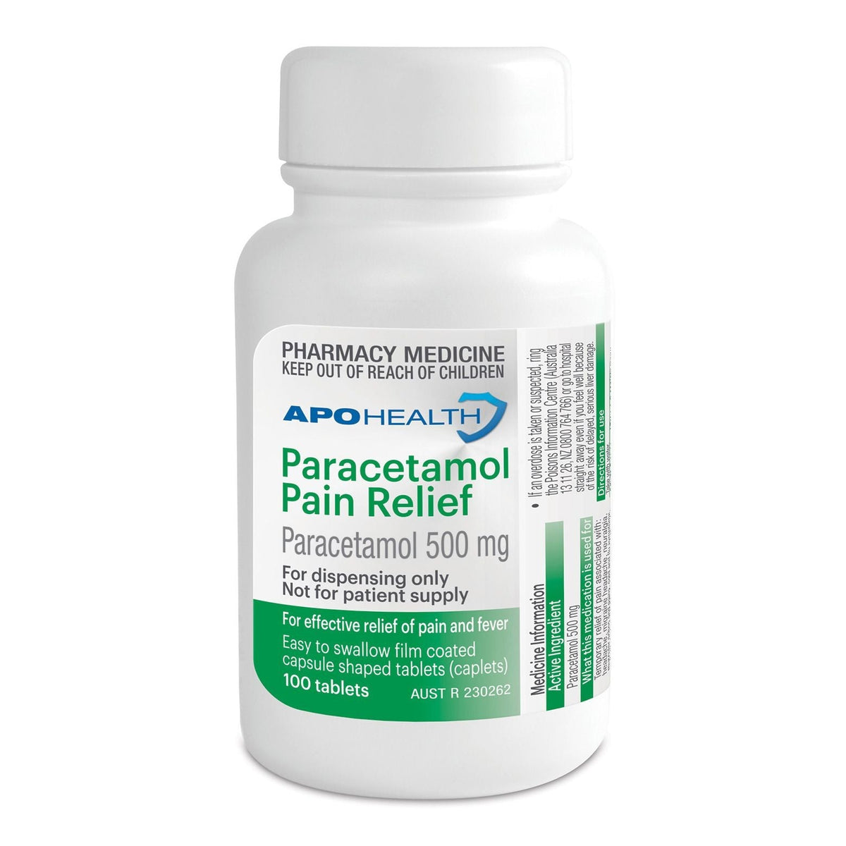 APOHEALTH PARA PAIN RELIEF 500MG 1000CAP BT