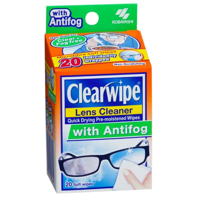 Clearwipe AntiFog Lens Cleaner 20PK