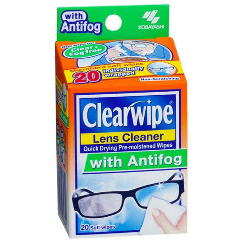 Clearwipe AntiFog Lens Cleaner 20PK