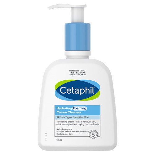 Cetaphil Hydrating Foaming Cream Cleanser 236ml