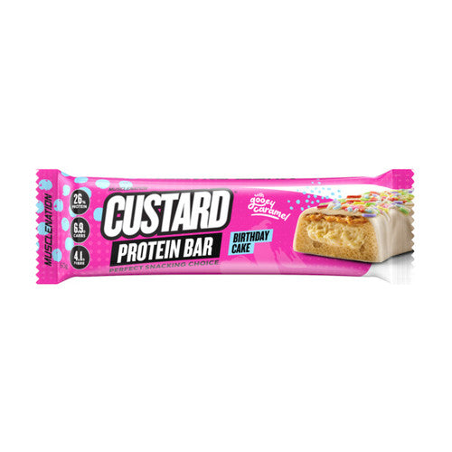 Muscle Nation Custard Protein Bar Birthday Cake 60g