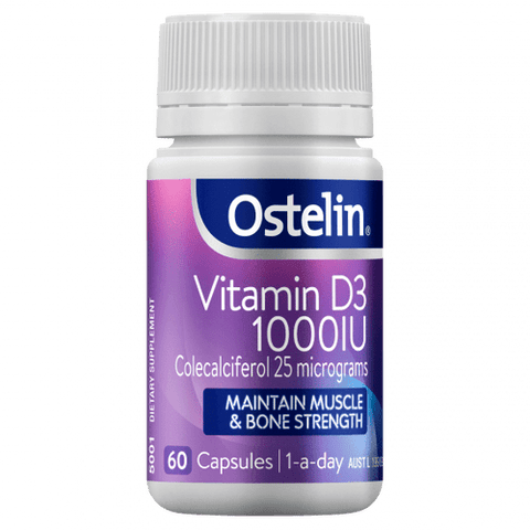 Ostelin Vitamin D3 1000IU 60 Capsules