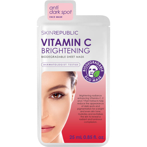 Skin Republic Brightening Vitamin C Biodegradable Sheet Mask 25 ml