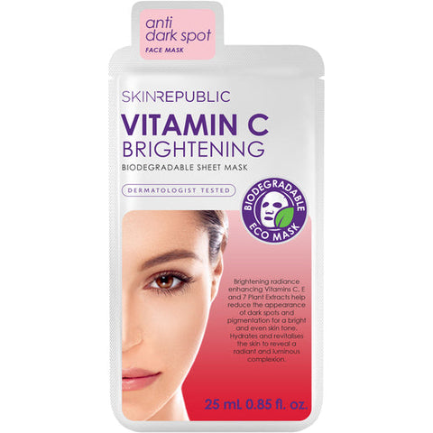 Skin Republic Brightening Vitamin C Biodegradable Sheet Mask 25 ml
