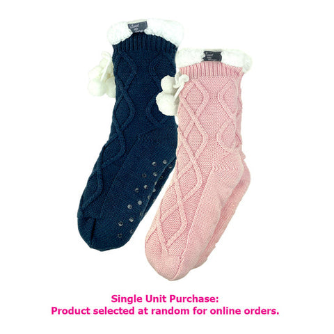 Sweet Little Things Snuggle Socks in Pink or Navy 1 pair