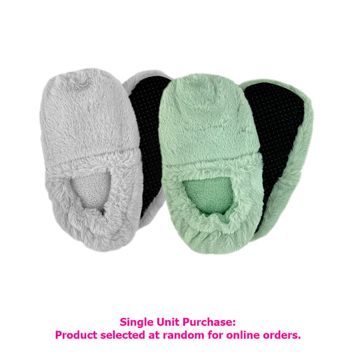Sweet Little Things Cosy Queen Warming Slippers in Grey or Sage 1 pair