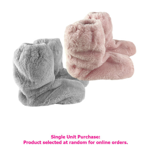 Sweet Little Things Cosy Queen Warming Booties in Grey or Pink 1 pair