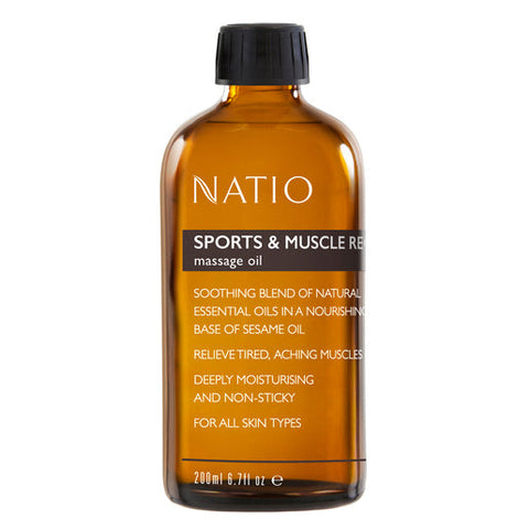 Natio Massage Oil Sports & Muscle Recovery 200 ml