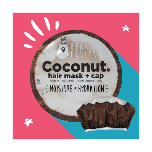 Bear Fruits Coconut Moisture + Hydration Hair Mask & Cap 20 ml